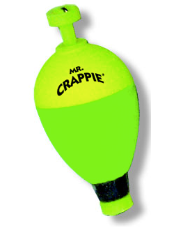 MR. CRAPPIE SNAPPERS PEAR FOAM FLOAT - WEIGHTED - 1-1/4 (2PK)