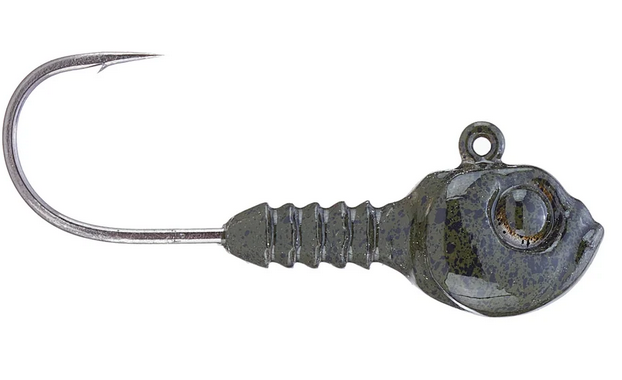 DIRTY JIGS GUPPY HEAD GREEN PUMPKIN
