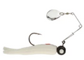 JOHNSON BEETLE SPIN WHITE RED DOT COL NICKEL 1/4